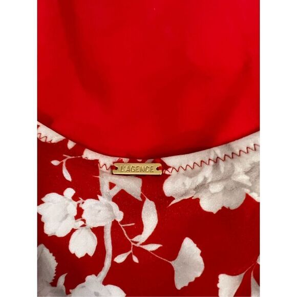 L'Agence Women's Rouge Lisa Ikebana Plunge Floral One-Piece Swimsuit Sz XL NWOT - Picture 9 of 10